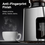 URintells Cuising Espresso Grinder, Burr Coffee Grinder with 51 Grind Settings, Precision Timer, Stainless Steel Coffee Grinder with Easy Cleaning, Anti-Static Design & 3 Operation Modes
