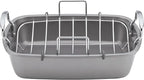 Circulon Nonstick Roasting Pan/Roaster with Rack - 17 Inch x 13 Inch,Gray,(Pack of 3)