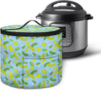 Electric Pressure Cooker Insulation Bag Hand Washable Pressure Cooker Storage Bag Protective Hood with Pocket, Fork Pickled Cucumber
