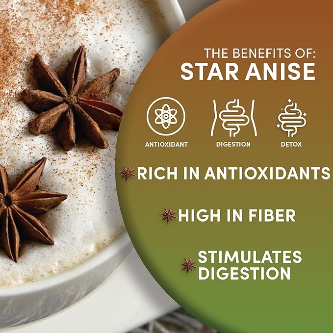 Worldwide Botanicals Organic Star Anise Root – 6 oz – 100% Illicium verum – Whole, Fragrant, Anise & Licorice-like Flavor for Tea, Culinary Recipes, Potpourri, Perfumes, Liquors – 6 ounces