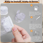 Water Filter Holder and 2 Water Filters, Compatible with Keurig 2.0 Series Coffee Machines Compatible with K-Supreme Series/K-Express/K-Slim/K-Elite/K-Duo Plus/K-Select/K-lced/K50/K-Classic