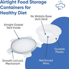 Chef's Path 32 Piece Airtight Food Storage Containers with Easy Snap Lids, 16 Containers and Lids, Stackable Kitchen and Pantry Canisters for Meal Prep and Food Storage - Transparent