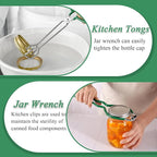 Canning Supplies Essentials Boxed Set, Canning Supplies Starter Kit, 6 Piece Set Included Canning Jar Lifter Canning Funnel Bubble Popper And Measurer Magnetic Lid Lifter Jar Wrench kitchen Tongs
