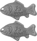 Iron Fish for Cooking (2 Pack), Natural Iron Supplement Tool for Water & Food, Safe Cooking Utensil Reusable for Vegans, Athletes, Pregnant Women & Kids Sliver