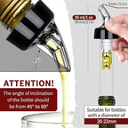 SuproBarware Automatic Measured Bottle Pourer Liquor Bottle Pourer Quick Shot Dispenser 1oz Liquor Pour Spout for Alcohol,Wine,Spirits, Home Bar Kitchen Tools 40 Pack