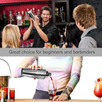 WPHUAW 24oz Cocktail Shaker Bar Set-Professional Margarita Mixer Drink Shaker Professional Stainless Steel Bar Tools Built-in Bartender Strainer for Martini Kit (1-Piece)