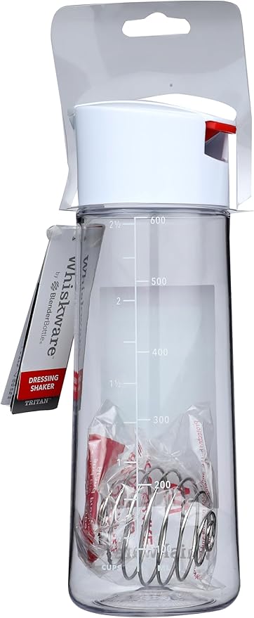 Whiskware Salad Dressing Shaker with BlenderBall Wire Whisk, Tritan