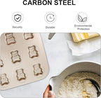 Hemoton Bear Madeleine Cookie Mold Nonstick Carbon Steel Mini Baking Pan for Oven Pastry Mold Cute Bear Shape for Cookies Cakes and Chocolates