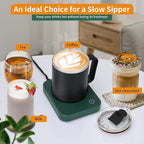 VOBAGA Coffee Mug Warmer Set with Auto Shut Off, 15 oz Coffee Mug Gift Set & 3 Temperature Settings Home Office Desk Accessories Valentine's Day Gift