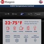 Kegco HBK309S-1 Keg Dispenser, Stainless Steel