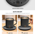Jisile Candle Warmer, Coffee Mug Warmer, Coffee Cup Warmer with Pressure-Induced Auto ON/Off, Beverage Warmer Plate for Milk Tea, Coffee Accessories for Home Office Desk