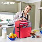 BAGSPRITE Stand Mixer Cover with Appliance Sliders Base Compatible with KitchenAid Mixer-Storage Bag for 6/7/8 Quart with Pockets for Kitchen Aid Accessories and Attachments