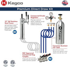 Kegco Kegerator 24" Wide Triple Tap Black Digital Beer Dispenser K309B-3