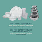 Gibson Home 74 Piece Kitchen in a Box Pots and Pans Cookware, Plates and Bowls Dinnerware, Cutlery Knife Block, Flatware Utensils, Tools & Gadgets, Storage, Glasses Set