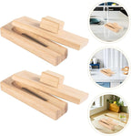minkissy Wooden Chestnut Opener Tool Set, Non-slip Handle Nutcracker and Peeling Gadget for Chestnuts, Walnuts, and Lotus Seeds, Lightweight Specialty Kitchen Utensil for Home