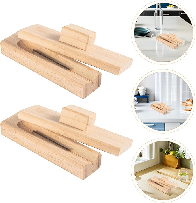 minkissy Wooden Chestnut Opener Tool Set, Non-slip Handle Nutcracker and Peeling Gadget for Chestnuts, Walnuts, and Lotus Seeds, Lightweight Specialty Kitchen Utensil for Home
