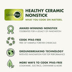 GreenPan Spectra 10" & 12" Frying Pan Skillet, Hybrid Tri-Ply Stainless Steel, PFAS-Free Ceramic Nonstick Textured Cooking Surface, Induction Cookware, Diswasher Safe, Oven & Broiler Temp to 850˚F