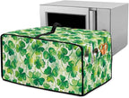 Clover Print Toaster Oven Cover Heavy Duty, Heat Resistant Dust-proof Toaster Cover Kitchen Small Appliance Protective Slipcover Washable Slipcover for Kitchen Counter, Green, M