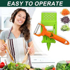 Pelador Multifuncional 2-En-1, Multi Cutter and Julienne Set with Grating Plate, Multifunctional Kitchenware Set, For Fruits and Vegetables (1pcs)
