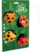 Genuine Fred BAG LADIES, Ladybug Bag Clips, Set of 4, Cute and Durable Food Storage Clips, Keeps Food Fresh, Fun Kitchen Accessories and Great Gift for Ladybug Lovers