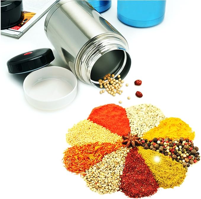 Meichoon Large Food Jars & Canisters 35 oz Vacuum Insulated for Cooking, Stainless Steel Interior Leak Proof Soup Jar & Food Storage Container, BM02 Blue