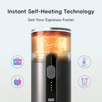 Portable Electric Espresso Machine, Travel Coffee Maker for Camping, Car Coffee Maker Self-Heating With Ground Coffee