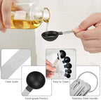 Accmor Measuring Cups & Spoons Set, 10 Pack Plastic Cooking Baking Tools With 5 Pack Stainless Steel Cookie Cutters, Stackable Kitchen Gadgets Nesting Measure Cups Handle for Dry Liquid Ingredients