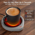 Oracer Coffee Mug Warmer, Cup Warmer for Desk with Auto Shut Off, Electric Beverage Tea Water Milk Warmer with Smart Temperature Settings, Heating Plate Candle Wax Warmer