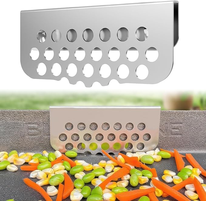 BBQ Tider Grilling Grease Gate Blocker for Blackstone Griddle Accessory, 1Pack Bbq Cook Tool Food Goalie Mesh Screen Compatible with Many Griddle(Not For Old-style Long Hook 17" and 22" Blackstone)