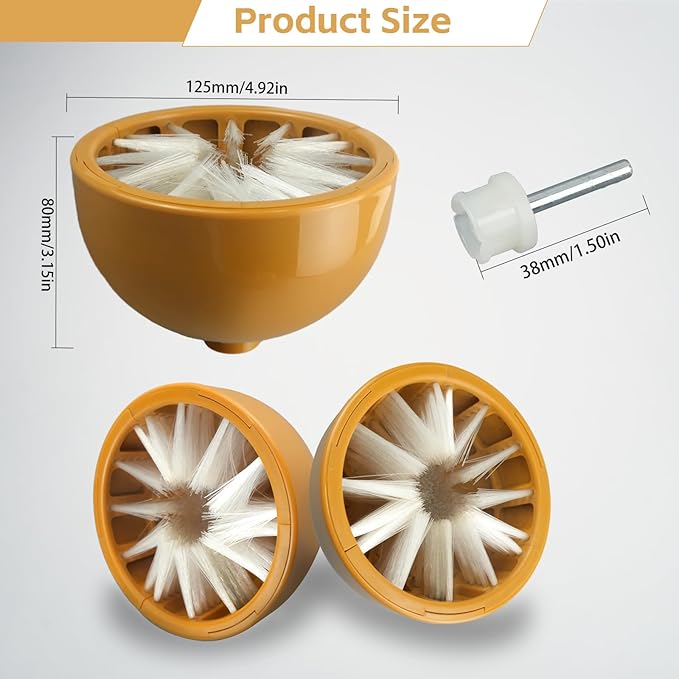 Electric Spin Brush Head Vegetable Cleaning Brush Fruit Wash Brush Replacement Cleaner Brush Head Kitchen Tool