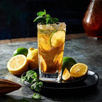 Le'raze Set of 4 Everyday Drinking Glasses - Square Tall Glass Cups Drinkware Kitchen Collins Glasses for Cocktail, Iced Coffee, Beer, Ice Tea, Wine, Whiskey, Water Glassware Sets