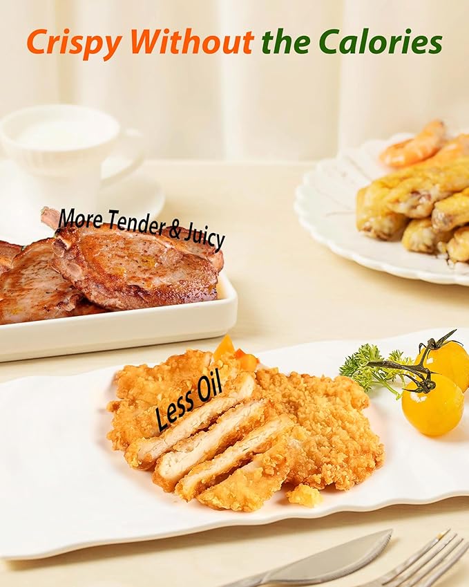 Nuwave Oven Pro Plus Air Fryer, Infra-Red Countertop, 2025 Advanced Convection, No Defrosting or Preheating, Cook Fresh or Frozen, Durable Power Dome, 100 Presets & 50 Memory, PFAS Free, Cozy Blue