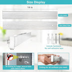 Knife Magnetic Strip, Magnetic Knife Holder for Wall Mount Fridge Refrigerator Knife Magnet Bar Knife Rack RV Kitchen Utensil Holder Metal Kitchen Tool Holder Knife Block RV Accessories 14 Inch
