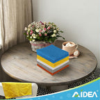 AIDEA Microfiber Cleaning Cloth 50PK, Dusting Cloth Drying Towel, All Purpose Soft Absorbent, Lint Free Rags, Streak Free Wash Cloth for House, Kitchen, Car, Window, 12"×12"