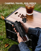 CIRCLE JOY Mini Manual Coffee Grinder with 40 External Adjustable Settings and Ceramic Conical Burr, Portable Stainless Steel Hand Coffee Grinder for Home and Travel