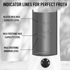 Zulay 4-in-1 Milk Frother and Steamer - Automatic Hot and Cold Foam Maker with Auto Shut Off & Temperature Control for Coffee, Latte, Cappuccino, Hot Chocolate - White