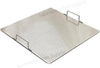 Sunrise Stainless Steel Fryer Screen with Handles (Solid Screen) (1, 17.5" x 17.5" x 2")