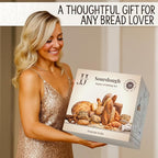 35-Piece Sourdough Baking Kit – Artisan Bread Baking Set for Beginners & Home Bakers, Includes Glass Starter Jar, Proofing Basket, Bread Lame & Tools