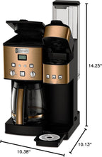 Cuisinart Single Serve + 12 Cup Coffee Maker, Offers 3-Sizes: 6-Ounces, 8-Ounces and 10-Ounces, Stainless Steel, SS-15CP, Copper