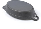 HAWOK Cast Iron Oval Casserole Dish, Au Gratin Cookware, 4 pcs