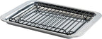 Nordic Ware Naturals 5 Piece Compact Pan Set, Toaster Oven, Counter Ovens, Air Fryer and Broiler Safe, Size for 1-2 Portions - Includes Rectangular Pan, Muffin Pan, Baking Sheet, Broiling Rack and Lid