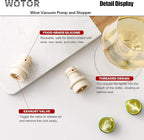 WOTOR Wine Stoppers Vacuum, Silicone Wine Saver & Preserver, Reusable Bottle Sealer, Keep Fresh (Cream, 12 Pieces)