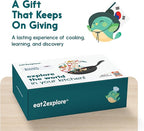 eat2explore Cooking Kits for Kids 14 Pcs – Interactive & Educational Kids Cooking Sets Real for Ages 5 and Up,3 Recipe Cards & Global Ingredients – Perfect for Families and Homeschooling (South Korea)