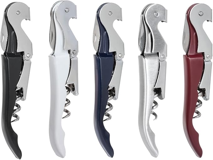 Thirsty Rhino Anggur Double Hinged Waiter's Corkscrew (Set of 12) (Navy Blue)