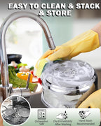 Cook N Home Stainless Steel Pot Set with Glass Lid, 6 Pieces Basics Cookware Set with Stay-Cool Silicone Handles, 1.5/3/5.5 Quarts Small Cooking Stock Pot Saucier Casserole