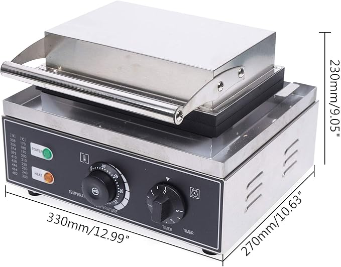 Donut Maker Machine Electric Doughnut Baker Maker Machine 110V Commercial Use Nonstick, Temperature 122-572℉,Commercial Waffle for Restaurant and Home Use (6 Holes Donut Maker)