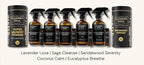 Non-Toxic Multi Purpose Cleaner, Natural Cleaning Spray, Lux Refillable Glass Bottle, Essential Oil Fragrance, Safe for All Surfaces, Safe for Animals, Pets, Safe for Humans (Sandalwood Serenity)
