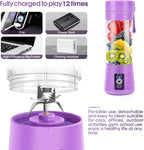 MIAOKE Portable Blender, Personal Mini Juice, USB Rchargeable Juicer Cup with Six Blades in 3D, Smoothie Blender Home/Office/Outdoors