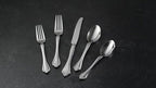 Oneida Silverware Set, Boutonniere 45 Piece Everyday Flatware Set, Service For 8, 18/0 Stainless Steel Silverware Sets, Mirror Finish, Dishwasher Safe, Home And Kitchen Utensils (Silver, 45 Piece)