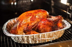 Disposable Oval Roasting Pan - Durable Turkey Roaster Pans Extra Large, Heavy-Duty Aluminum Foil, Deep, Oval Shape for Chicken, Meat, Brisket, Roasting, Baking, Recyclable (40)
